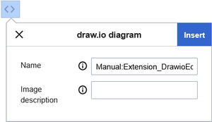 drawio insert dialog