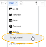 Insert magic word