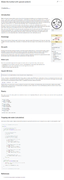 File:screenshot Water (formatted with special content).png