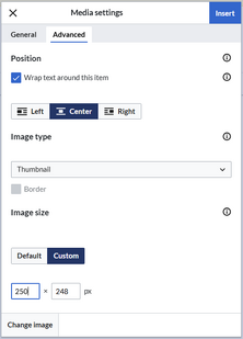 Advanced settings