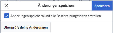 save dialog with checkbox for description pages checked