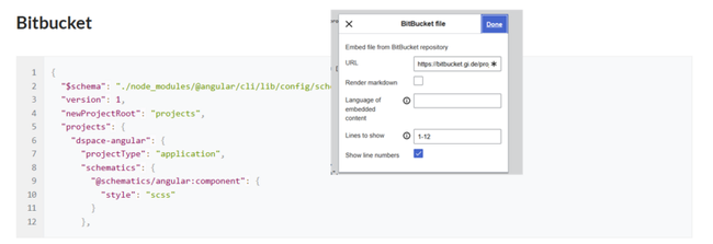 12 lines of code from a public Bitbucket file